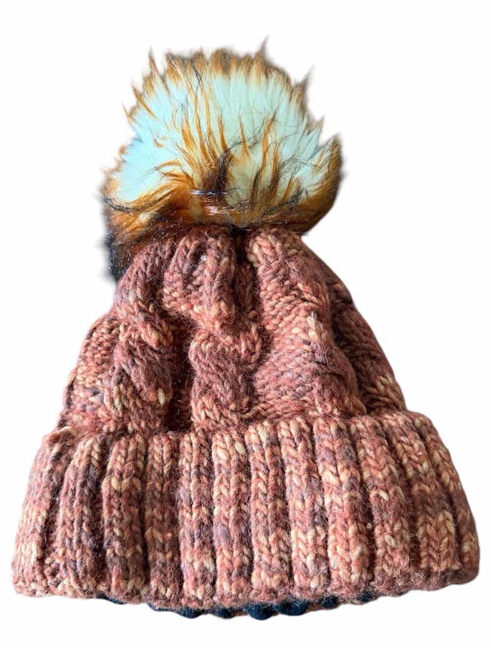 Starling Cable Knit Pom Beanie